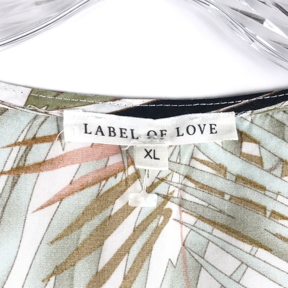 Label of Love Dress Neutral Safari Leaf Print Dress - Picture 8 of 9